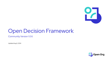 Open Decision Framework portal